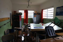 Escola Júlia Bottaro, de Miracatu, foi atingida com as enchentes em maio. O Grupo de Mobilização do PVE ajudou na limpeza da escola e arrecadação de mantimentos.