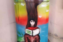 O grupo de mobilização social de Santa Branca, em São Paulo, realizou um mutirão de customização das geladeiras no último final de semana do mês. As Gelatecas, como são conhecidas, são geladeiras de livros que estão em todas as escolas municipais e em pontos diversos da cidade.