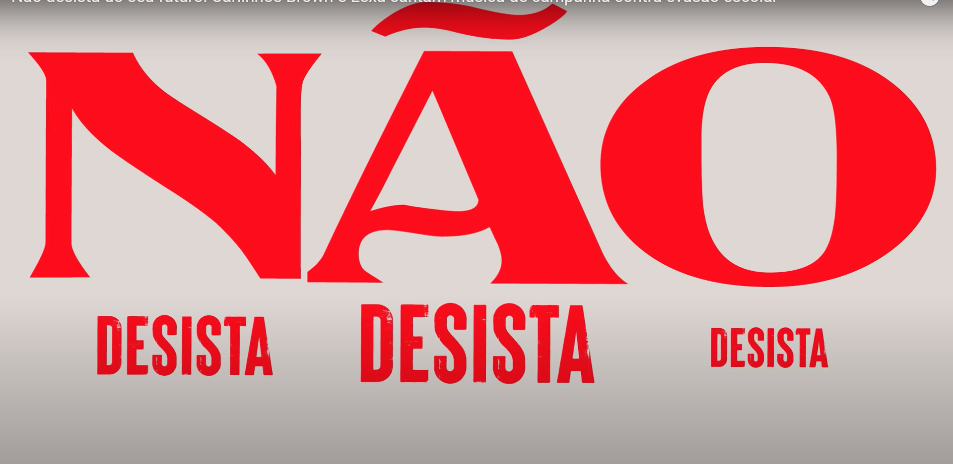 Não desista